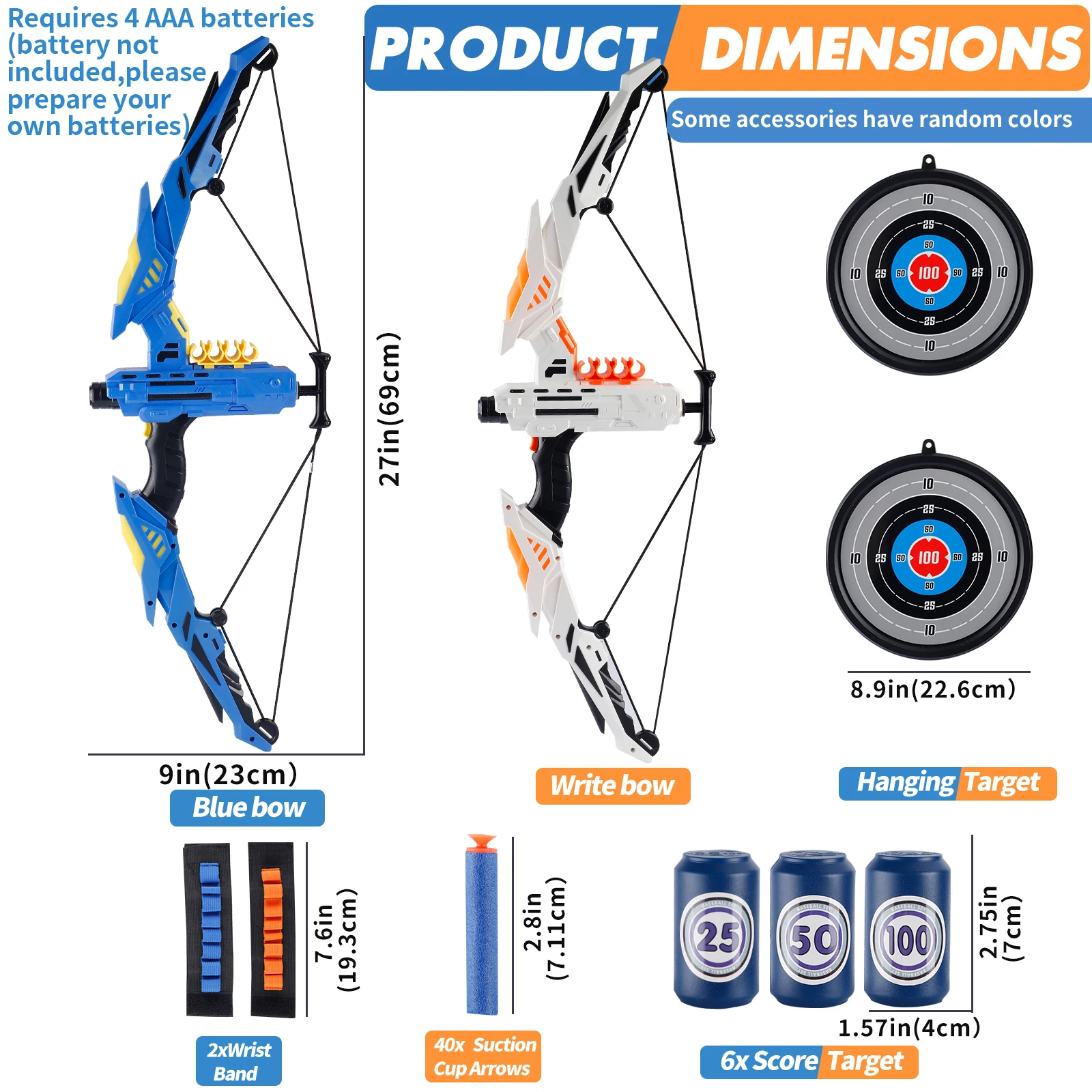 Kids Outdoor Archery Set - Kids Soft Dart Archery Set with