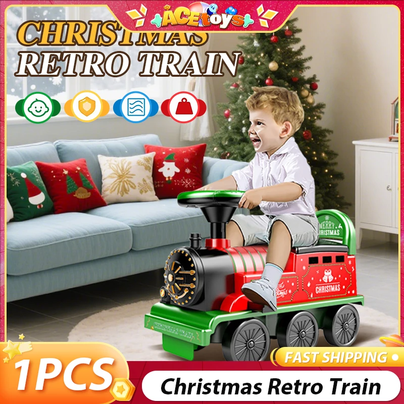 Ride On Toy Car - Christmas Ride On Train Track Toy