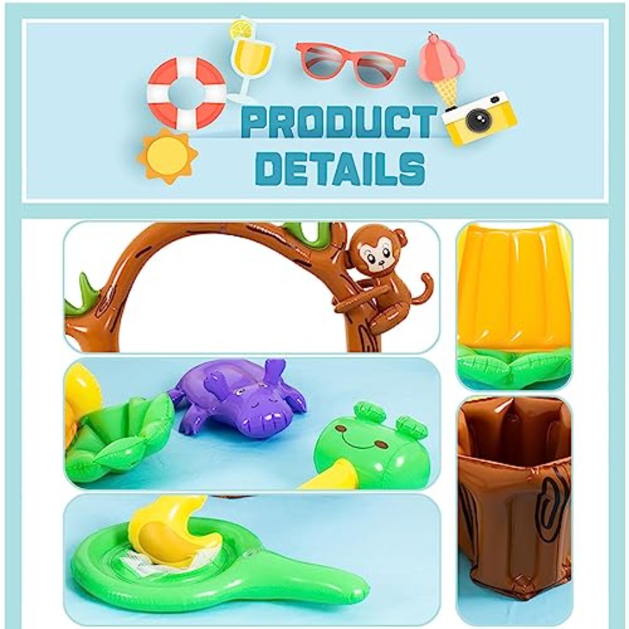 Outdoor inflatable jungle anim - đánh giá và giá Kids Outdoor Garden Toys