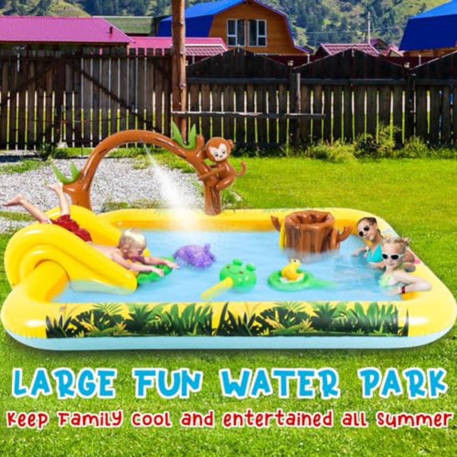 Outdoor inflatable jungle anim - đánh giá và giá Kids Outdoor Garden Toys