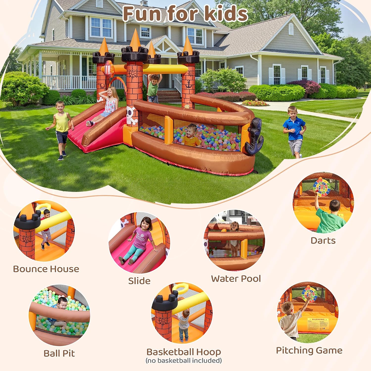 Inflatable Bounce House for Ki - đánh giá và giá Kids Outdoor Slide