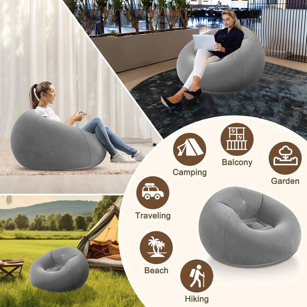Inflatable Bean Bag Chairs, Gr - đánh giá và giá Kids Outdoor Lounger Chair