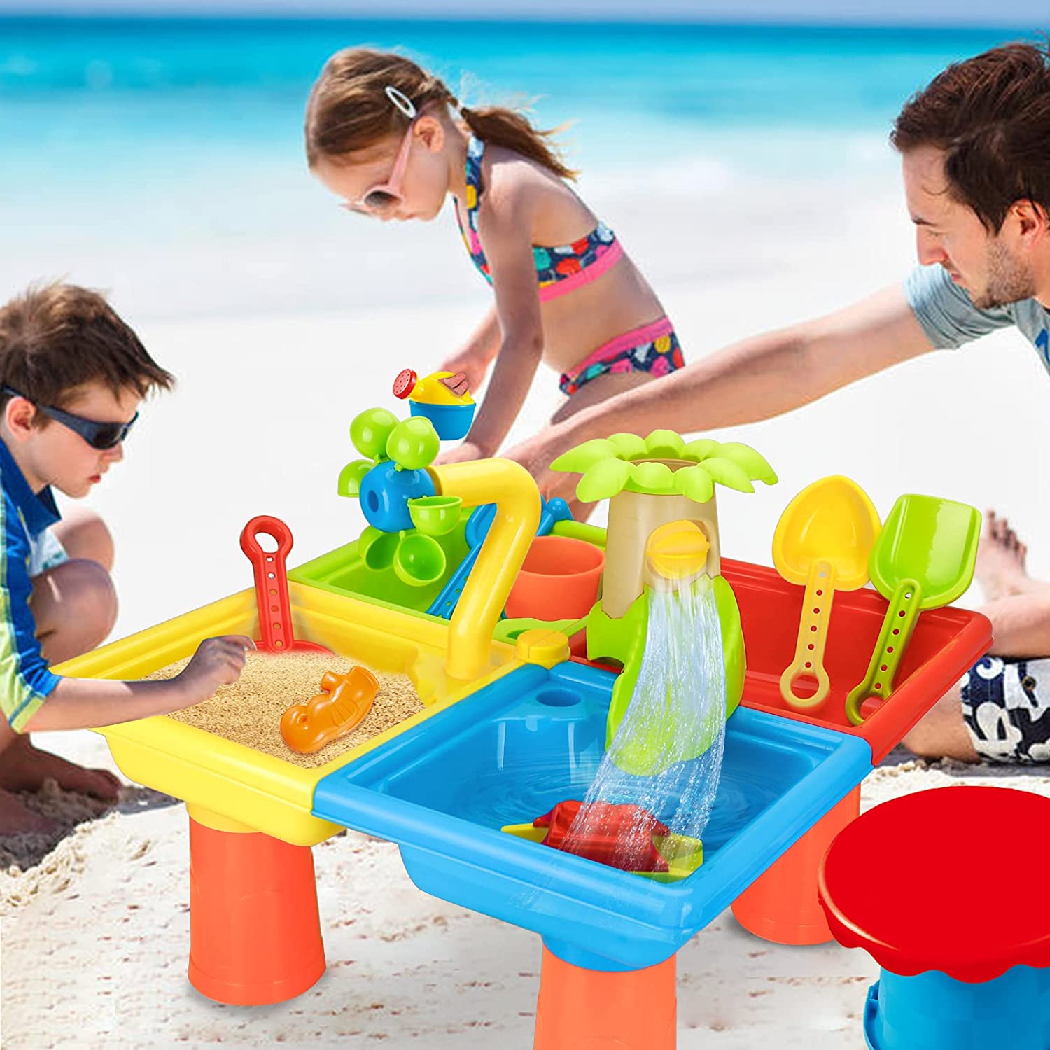 Beach Table Sand Play Toys Chi - đánh giá và giá Kids Outdoor Water Table