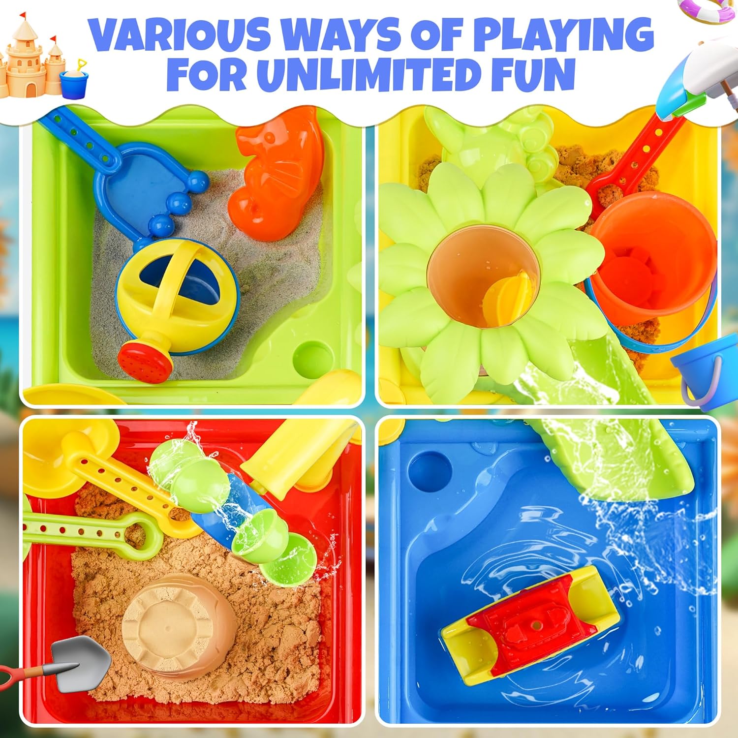 25 Pcs Summer Water Table for  - đánh giá và giá Kids Outdoor Water Table
