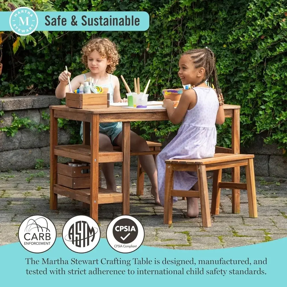 Kids Outdoor Crat Table and 2  - đánh giá và giá Kids Outdoor Activity Table