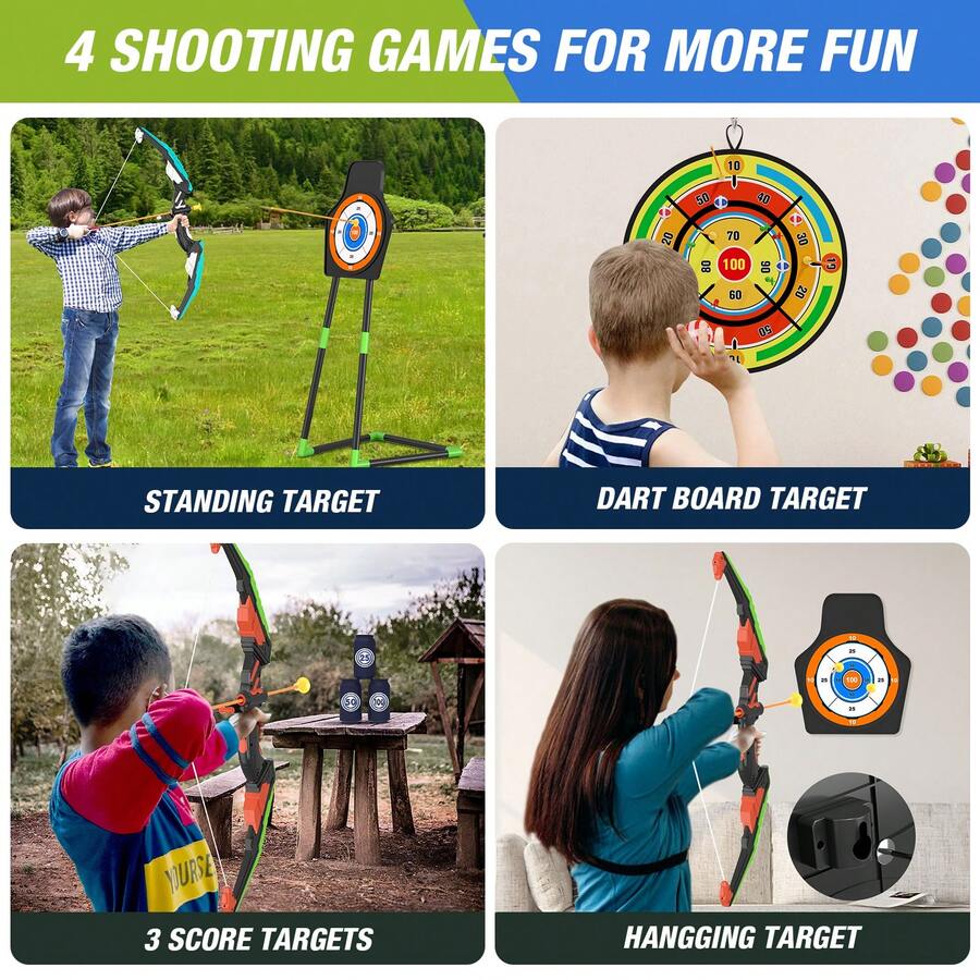 2 Pack Kids Bow And Arrow With - đánh giá và giá Kids Outdoor Archery Set