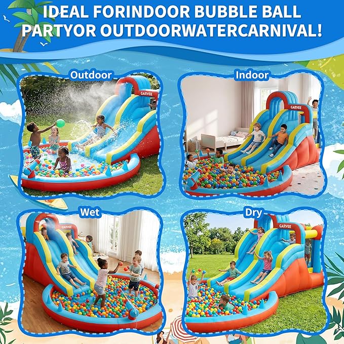 All-Season 8-in-1 Inflatable W - đánh giá và giá Kids Outdoor Slide
