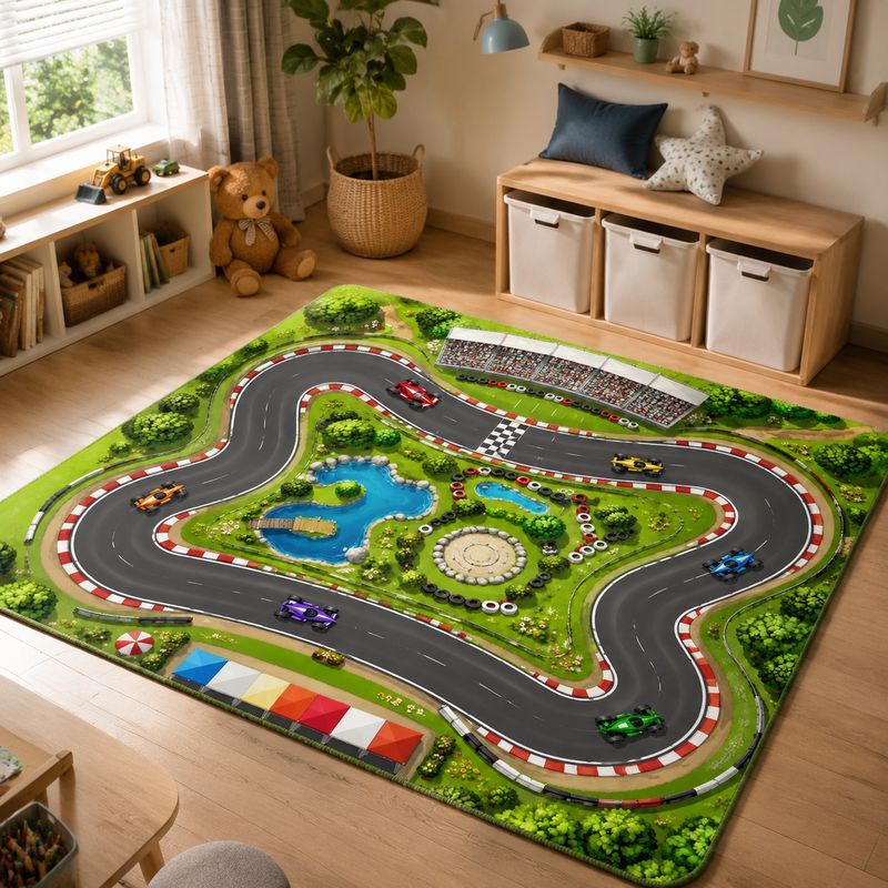 VIKAMA Kids Farm Zoo Play Rug  - đánh giá và giá Kids Outdoor Zoo