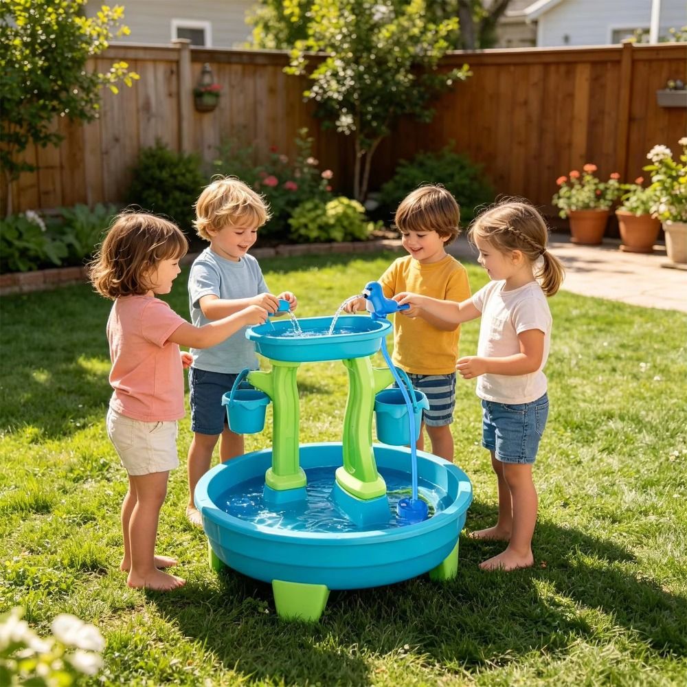 Portable No-Drill Water Table  - đánh giá và giá Kids Outdoor Water Table