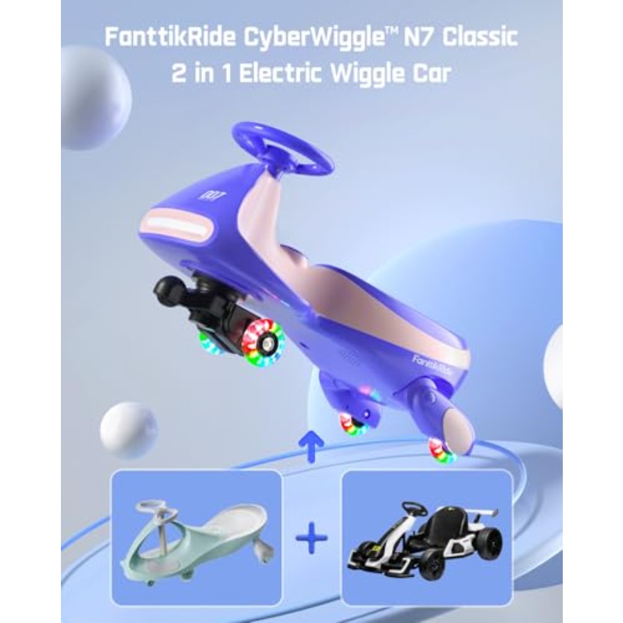 N7 Classic Electric Wiggle Car - đánh giá và giá Ride On Toy Car