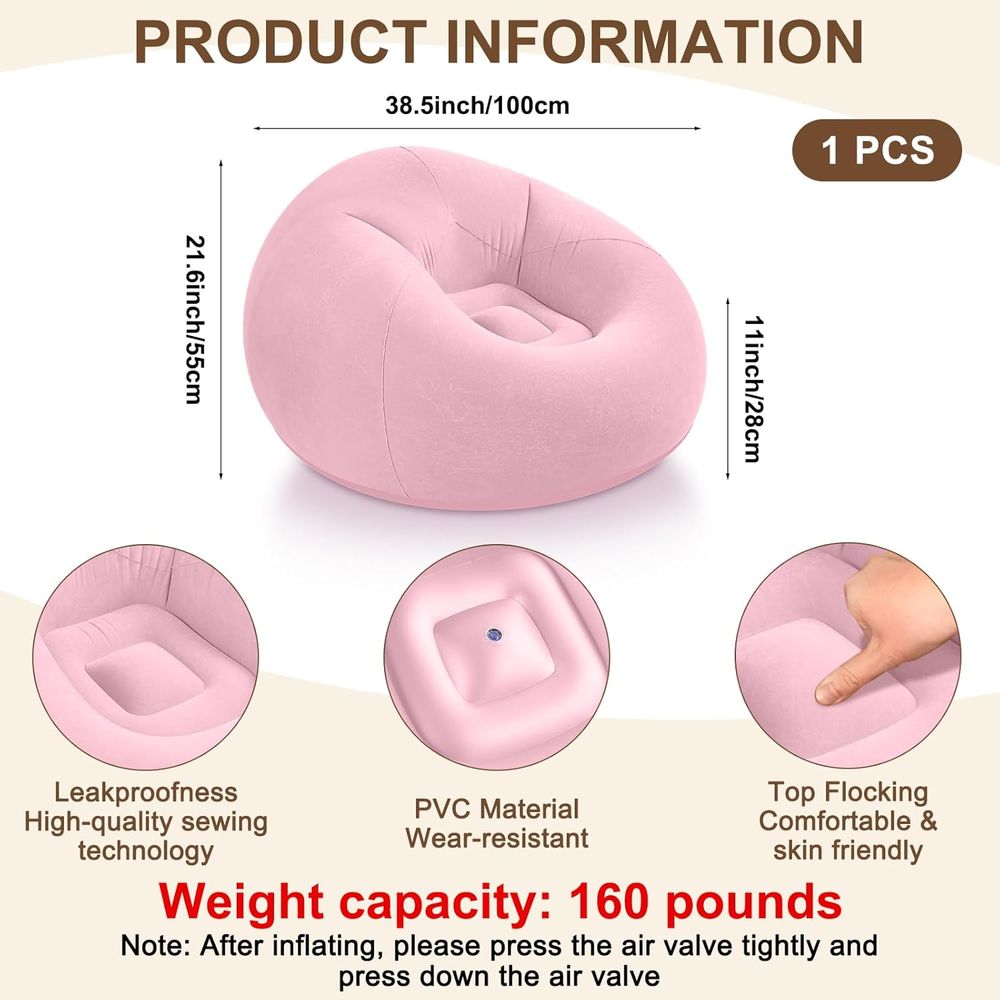Inflatable Bean Bag Chairs, Pi - đánh giá và giá Kids Outdoor Lounger Chair