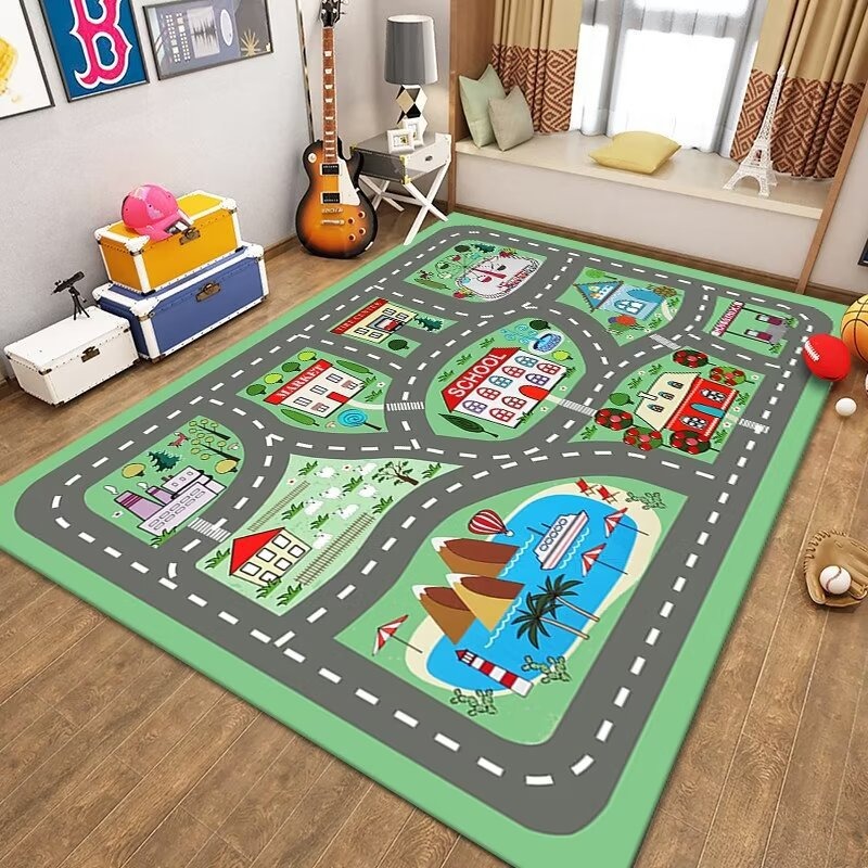 Kids Traffic Play Mat Road Map - đánh giá và giá Kids Outdoor Zoo