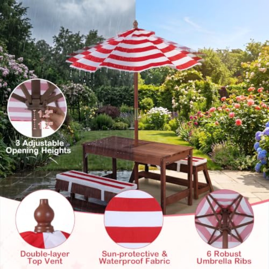 Outdoor kids picnic table for  - đánh giá và giá Kids Outdoor Water Table
