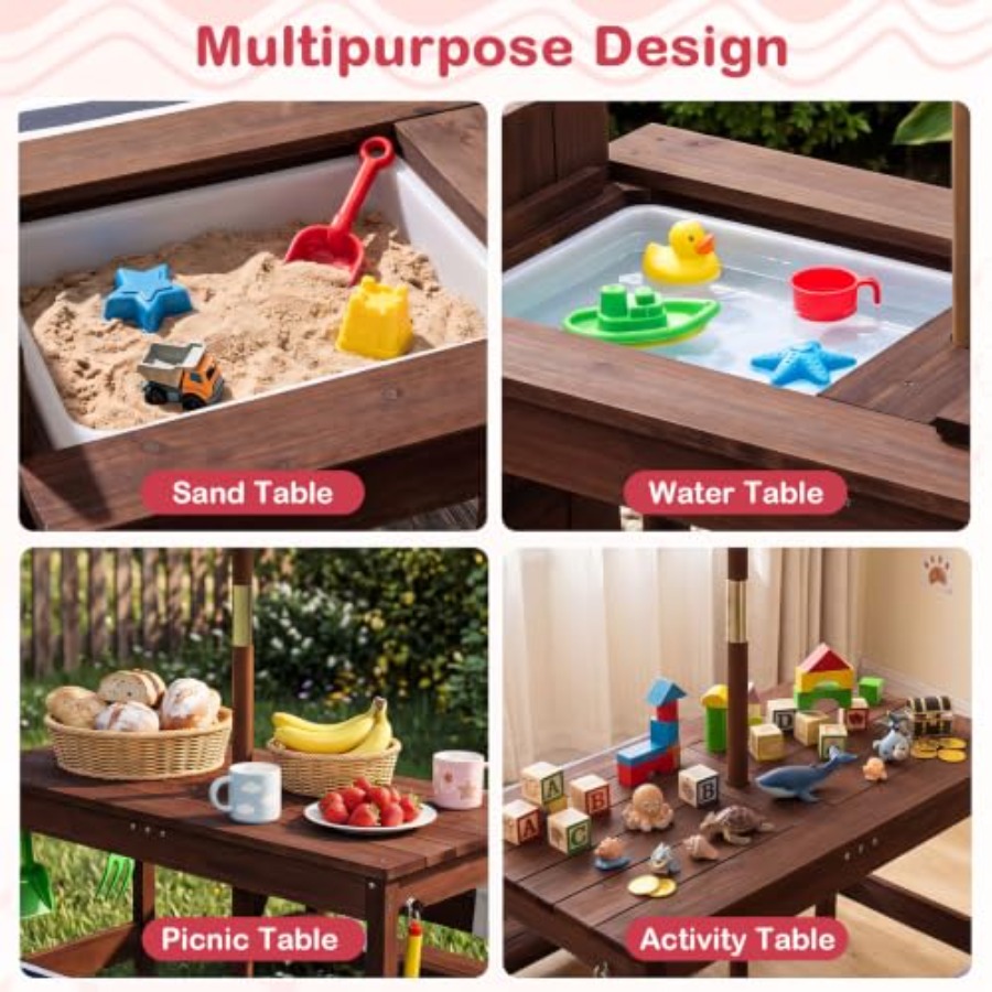 Outdoor kids picnic table for  - đánh giá và giá Kids Outdoor Water Table