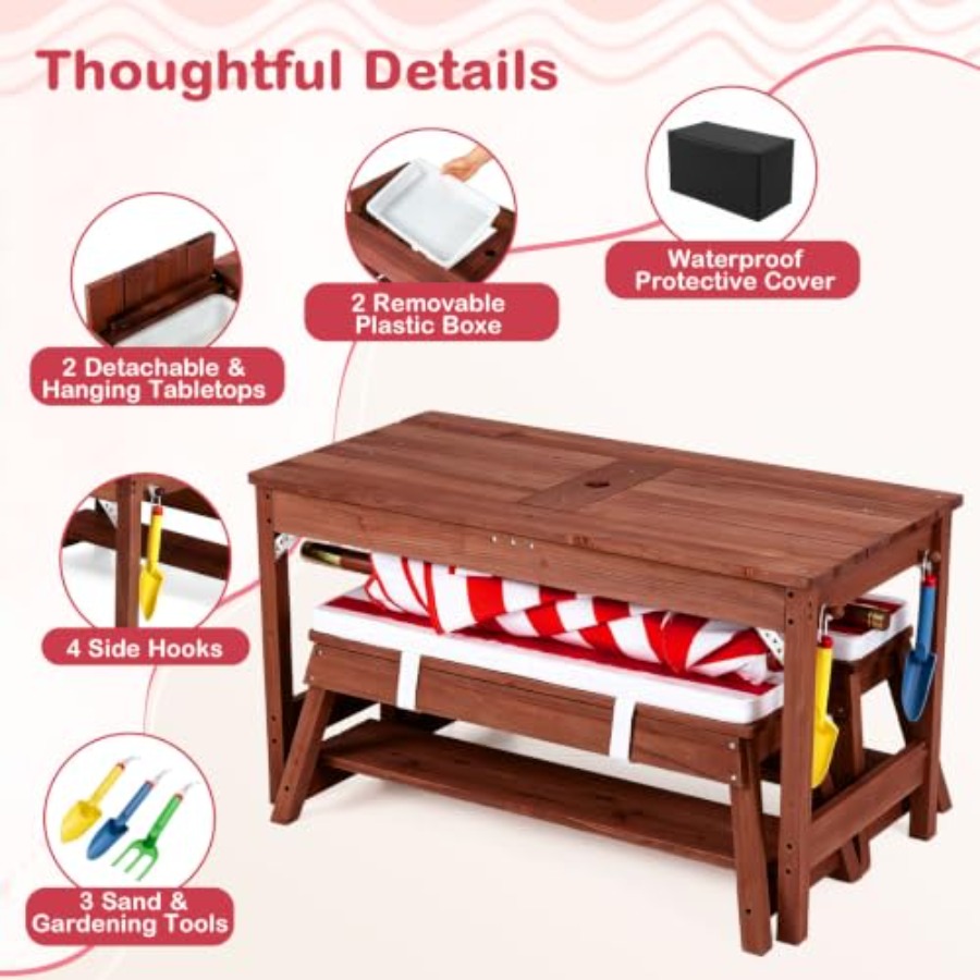 Outdoor kids picnic table for  - đánh giá và giá Kids Outdoor Water Table