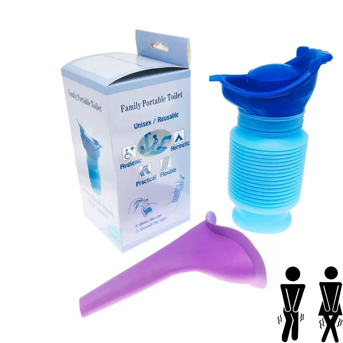 750ML Foldable Portable Urine  - đánh giá và giá Kids Outdoor Urinal