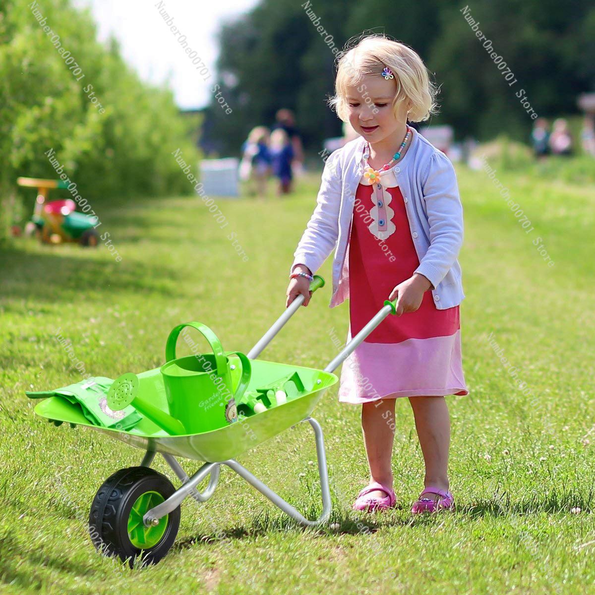 Kids Outdoor Wheelbarrow, Gree - đánh giá và giá Kids Outdoor Garden Toys