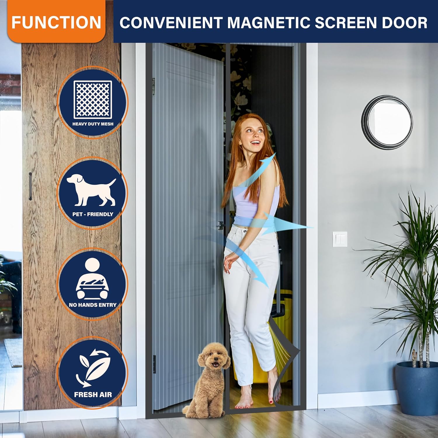 Magnetic Screen Door，Screen Do - đánh giá và giá Outdoor Kid Friendly