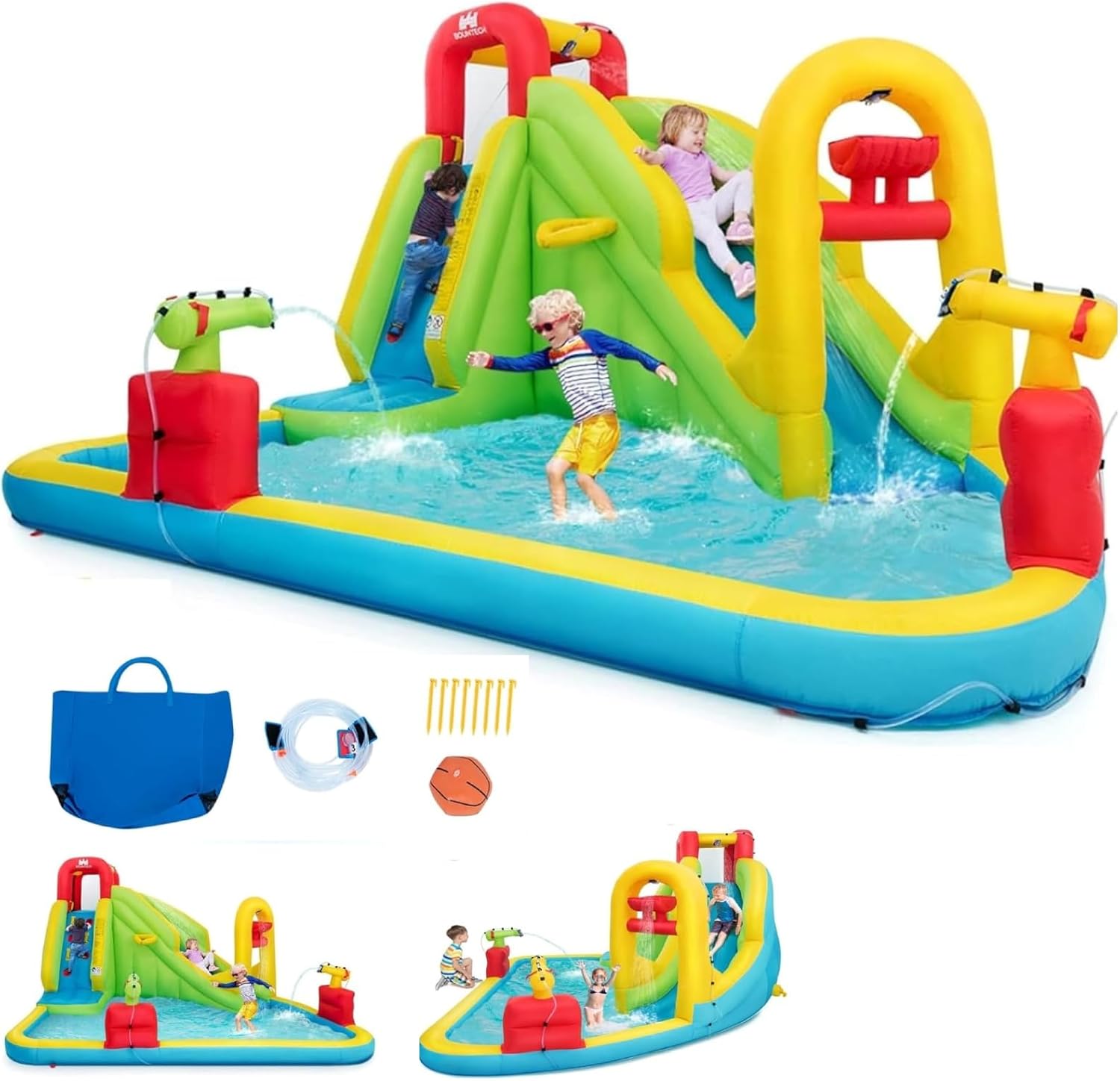 Mega Inflatable Water Park Bou - đánh giá và giá Kids Outdoor Slide