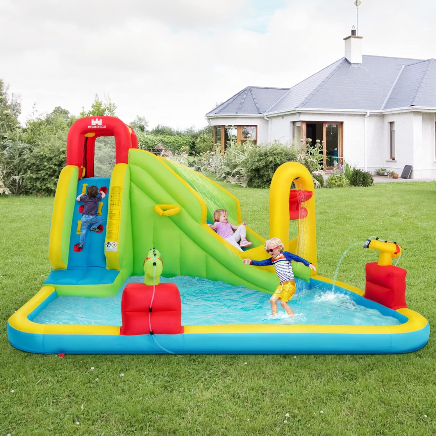 Mega Inflatable Water Park Bou - đánh giá và giá Kids Outdoor Slide