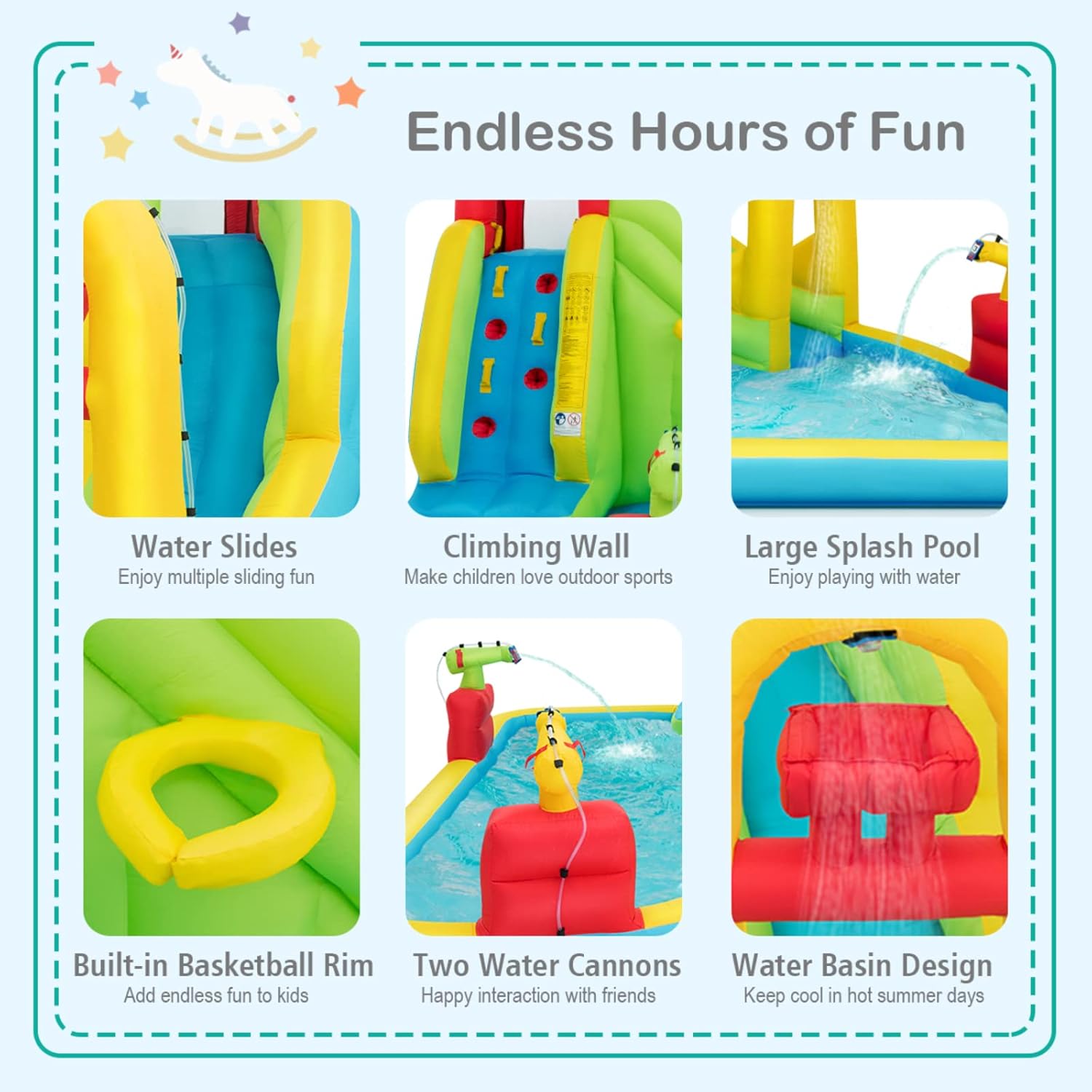Mega Inflatable Water Park Bou - đánh giá và giá Kids Outdoor Slide