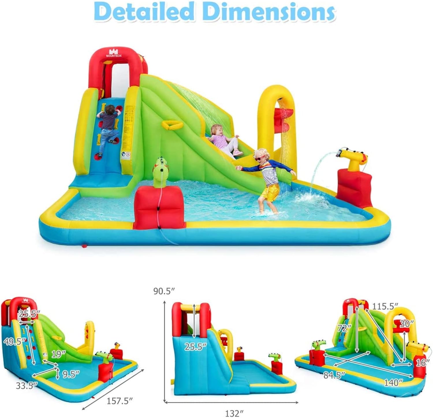 Mega Inflatable Water Park Bou - đánh giá và giá Kids Outdoor Slide
