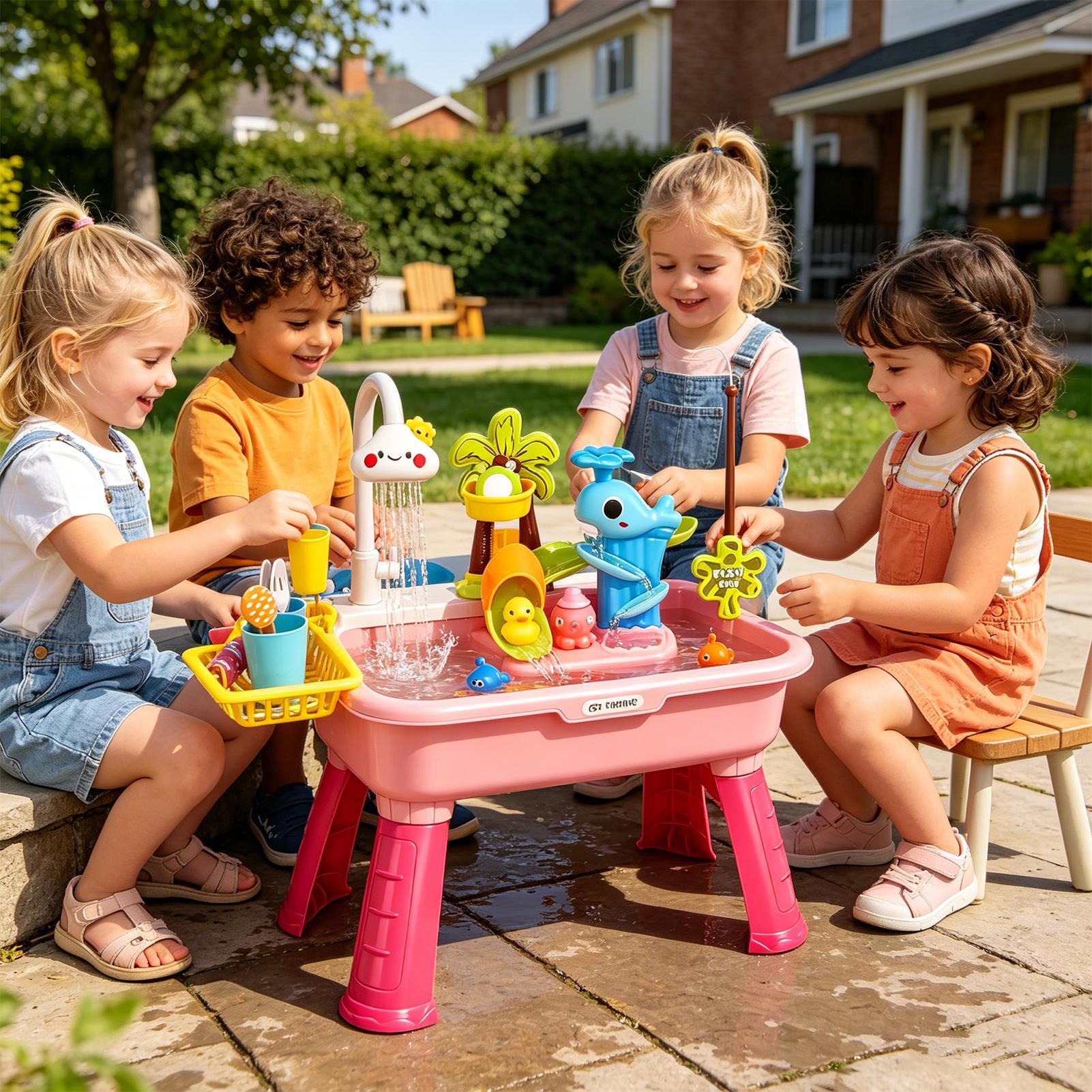 Kids Electric Play Sink with R - đánh giá và giá Kids Outdoor Water Table