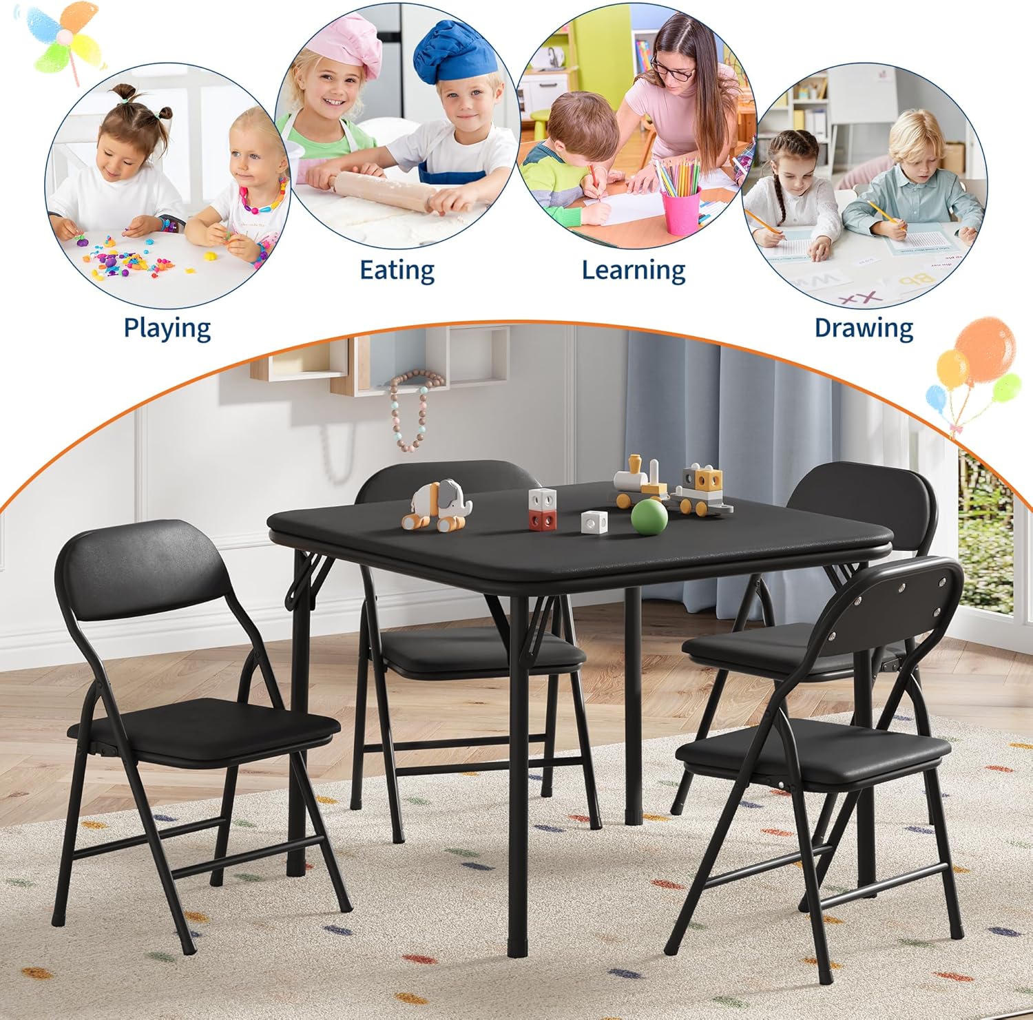 5-Piece Kids Folding Table and - đánh giá và giá Kids Outdoor Water Table