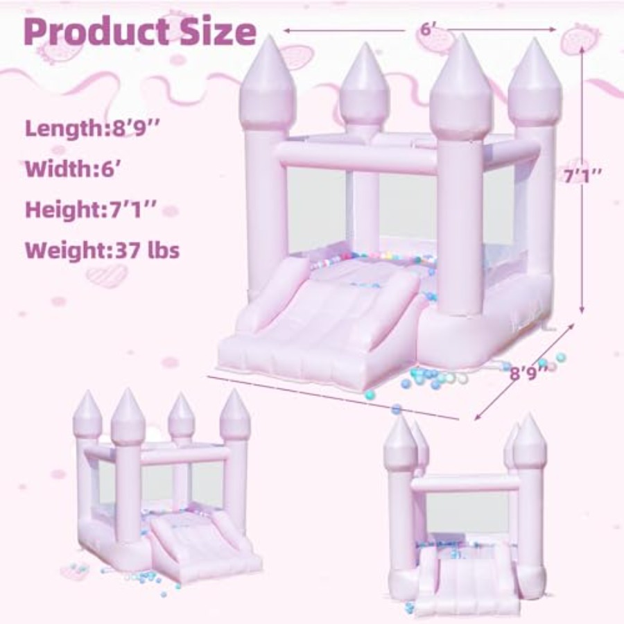 PVC bounce house for kids 3-6  - đánh giá và giá Kids Outdoor Slide