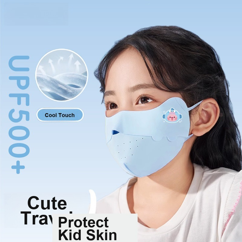 Kids Ice Silk Face Mask Cute P - đánh giá và giá Outdoor Kid Friendly