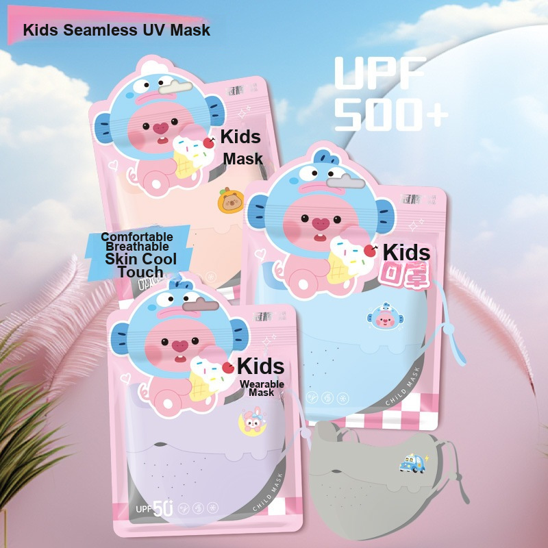Kids Ice Silk Face Mask Cute P - đánh giá và giá Outdoor Kid Friendly